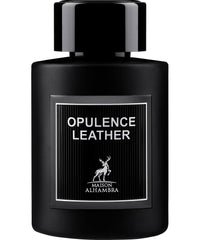 Maison Alhambra Opulence Leather bottle, a luxurious fragrance for daily wear