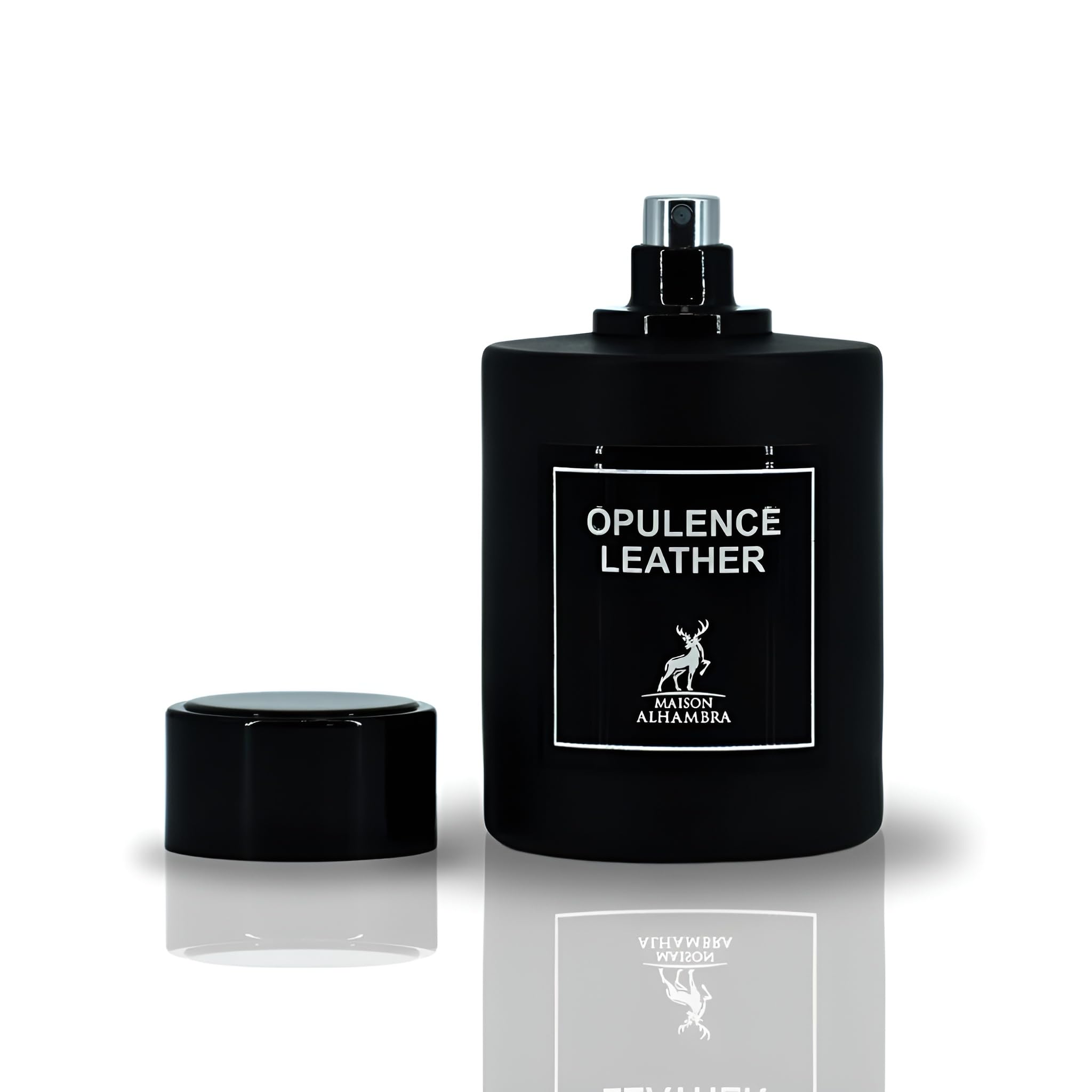Maison Alhambra Opulence Leather notes graphic communicates long-lasting aroma profile