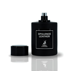 Maison Alhambra Opulence Leather notes graphic communicates long-lasting aroma profile