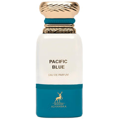 Maison Alhambra Pacific Blue bottle front view for everyday freshness.