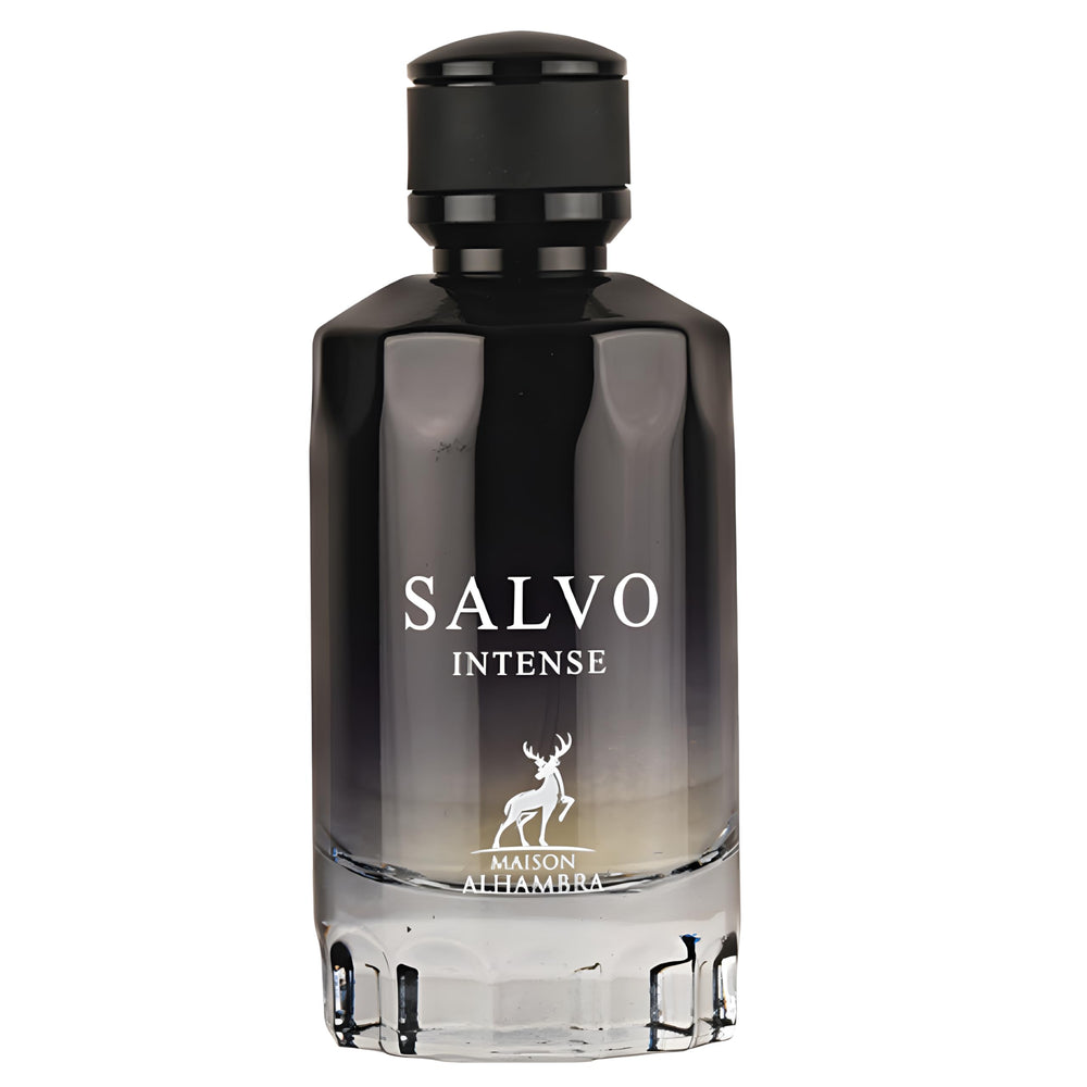 Maison Alhambra Salvo Intense bottle front for everyday wear and confident presence.