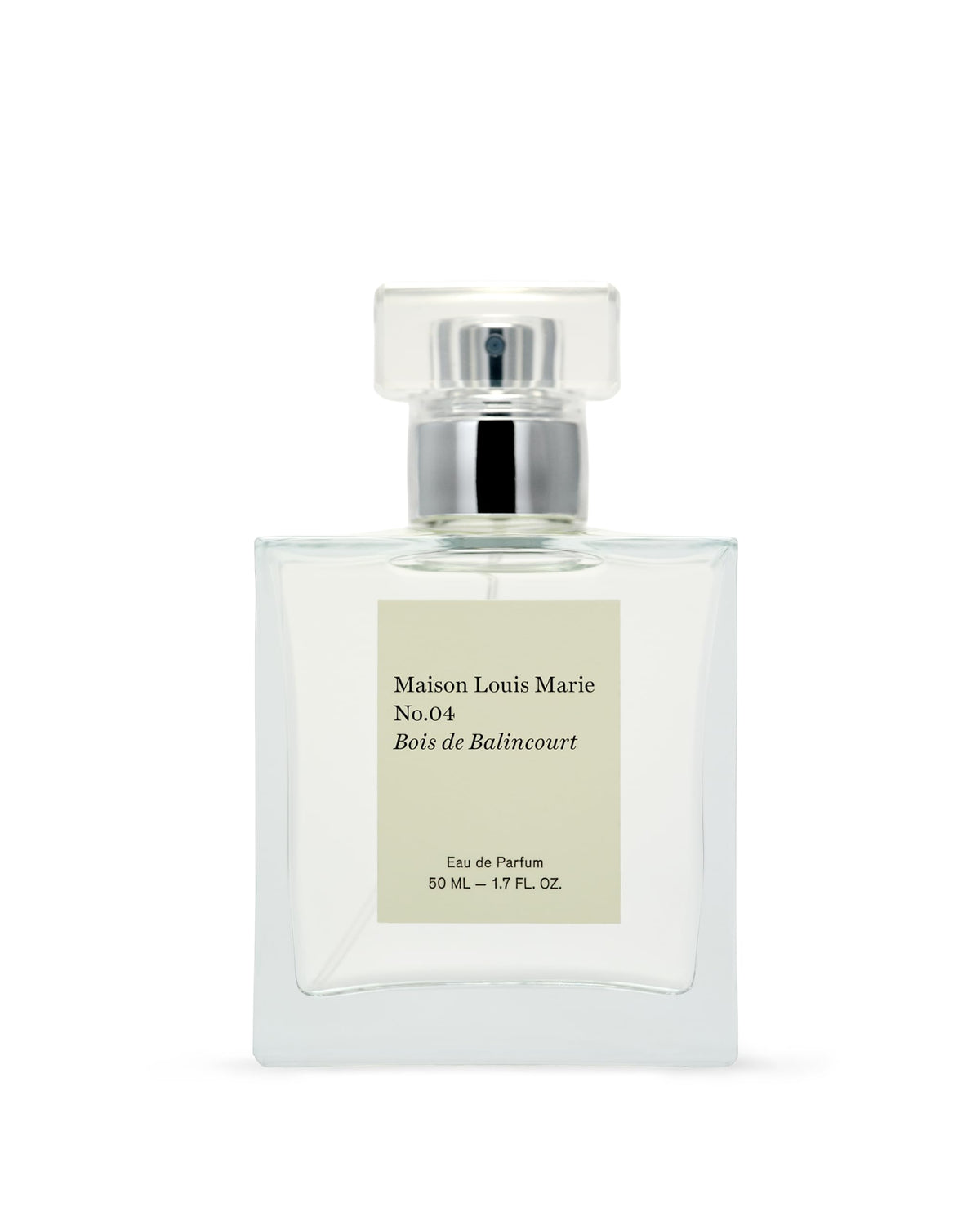 Maison Louis Marie No.04 Bois de Balincourt bottle front in warm amber glow