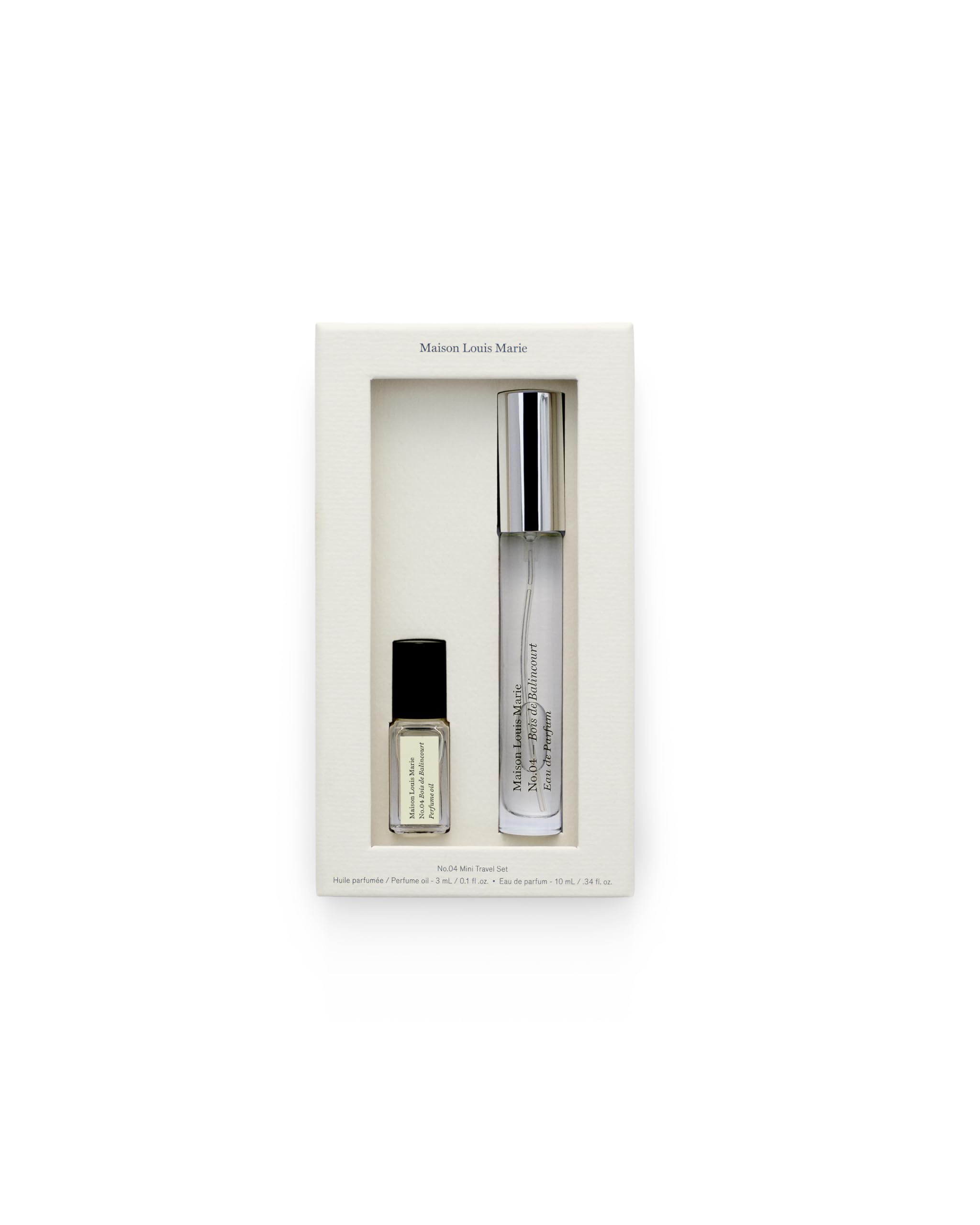 Maison Louis Marie No.04 Bois de Balincourt spray 10 ml for travel fragrance