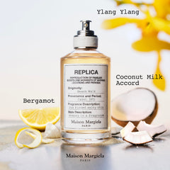 Maison Margiela Replica Afternoon Delight bottle close-up for afternoon warmth memories.