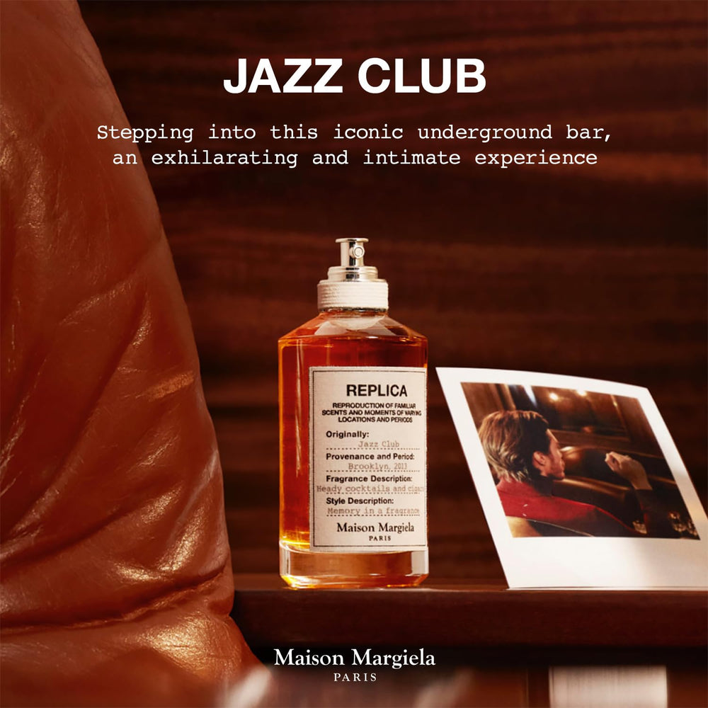Maison Margiela Replica Jazz Club cigars close-up emphasizes tobacco warmth.