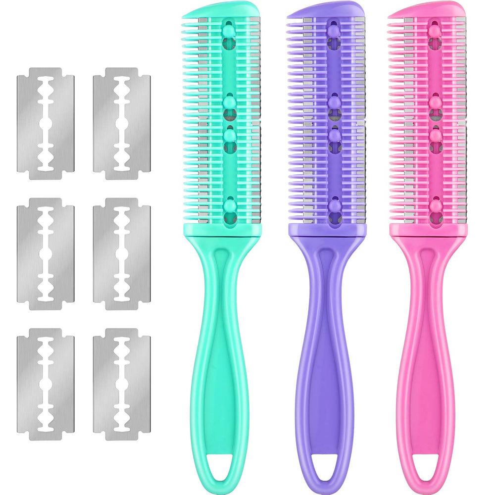 Maitys 3pc haircut razor comb in packaging highlights value and ease of use.