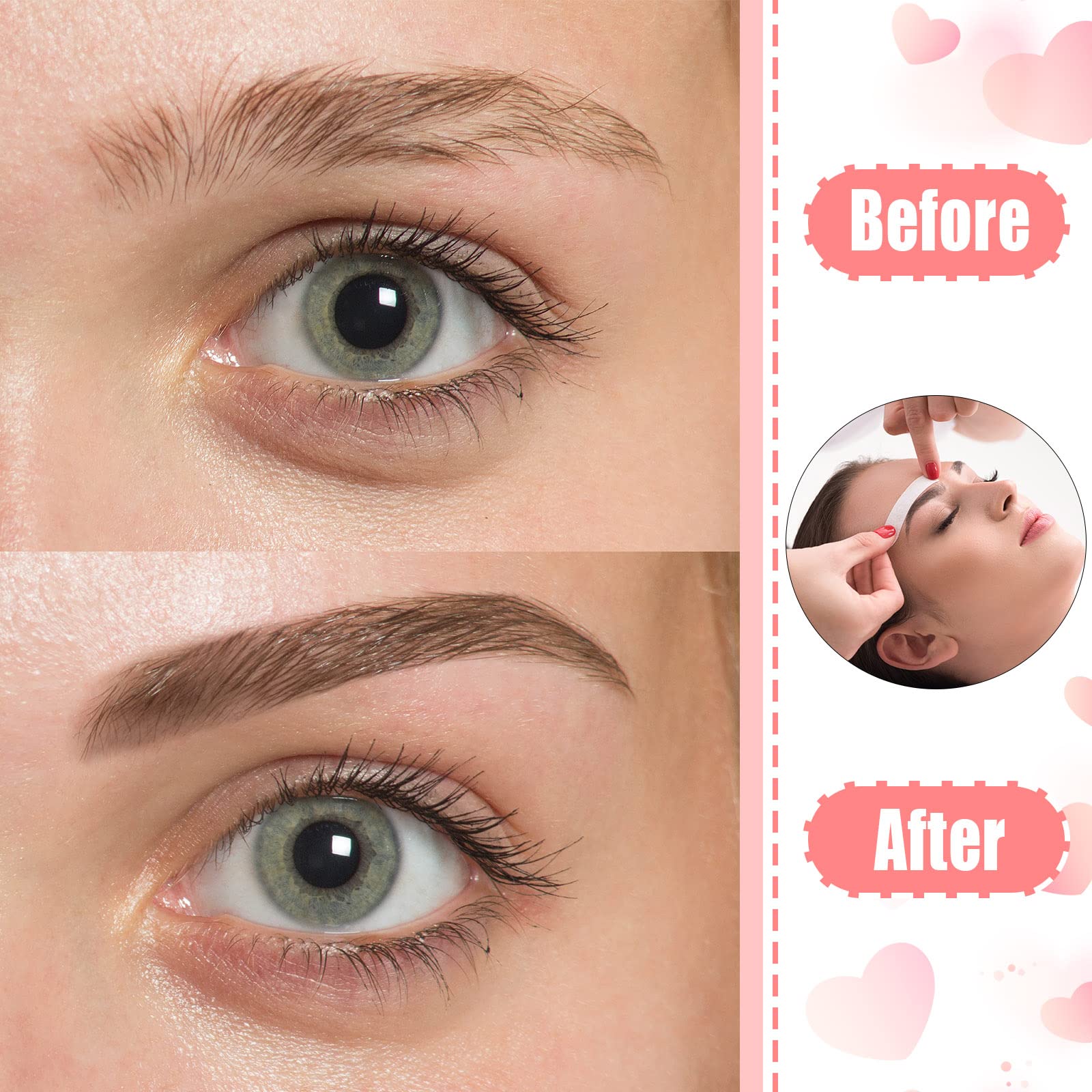 Maitys eyebrow wax strips skin-friendly texture ideal for sensitive skin.