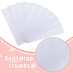 Maitys eyebrow wax strips use guide demonstrating simple steps for quick removal.