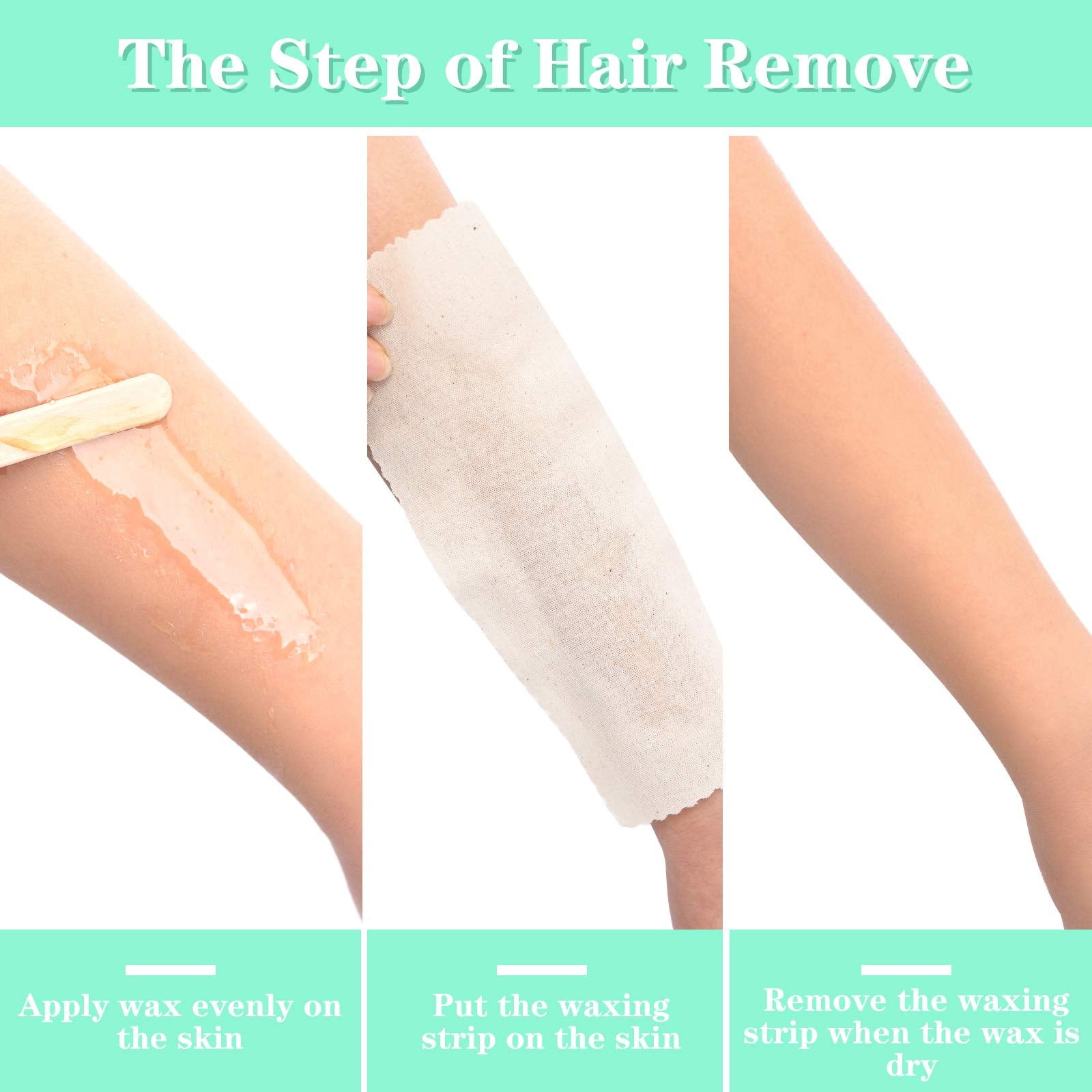 Suitable for face, legs, arms, back, and underarms