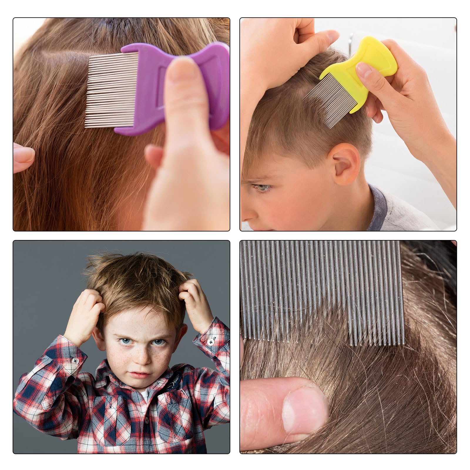 Maitys rounded tooth ends protect scalp and hair during use.