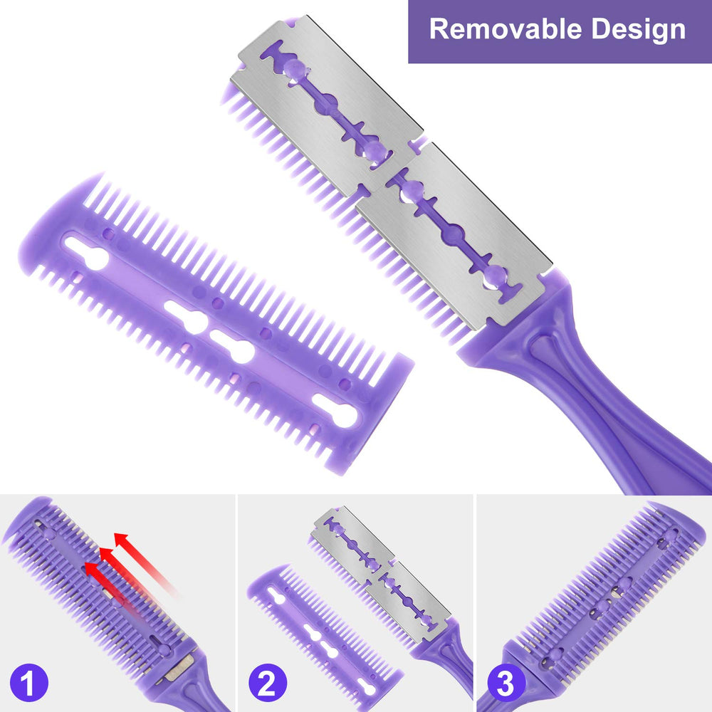 Maitys safety shield feature protects skin during trimming sessions.