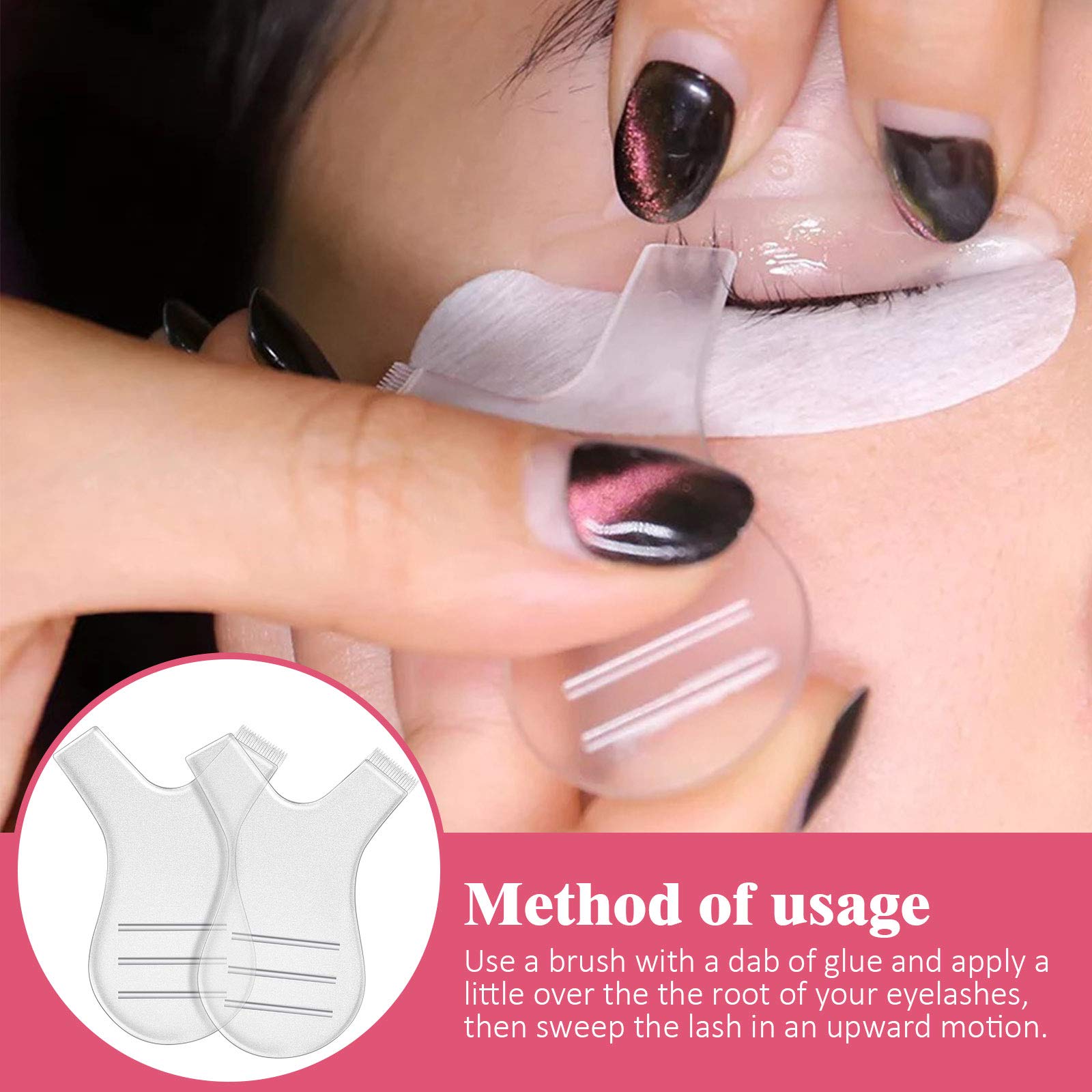 Maitys salon and home-use eyelash brush set for quick curls.