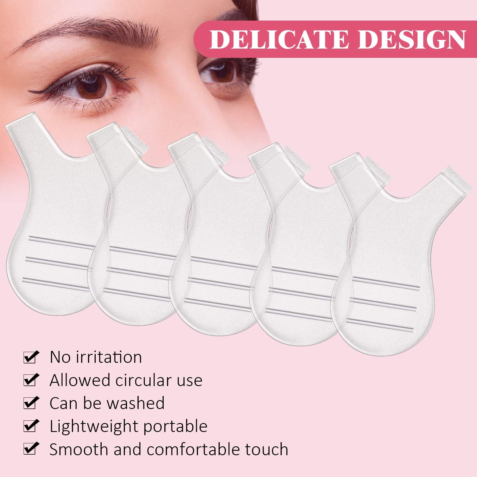 Maitys smooth glide eyelash perming brush ensuring gentle root work.