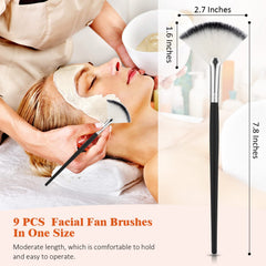 Maitys soft fiber face brushes for gentle skin-friendly makeup