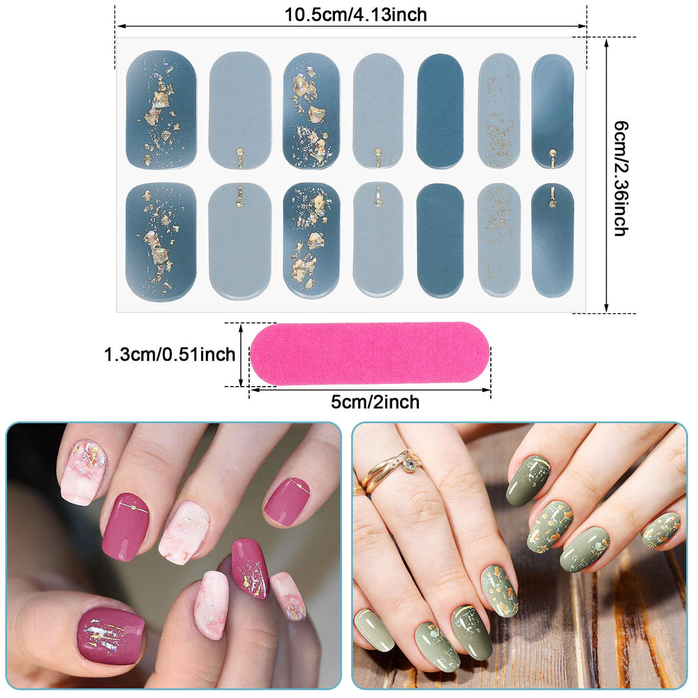 Maitys adhesivos de uñas multicolor, diseño elegante para ocasiones.