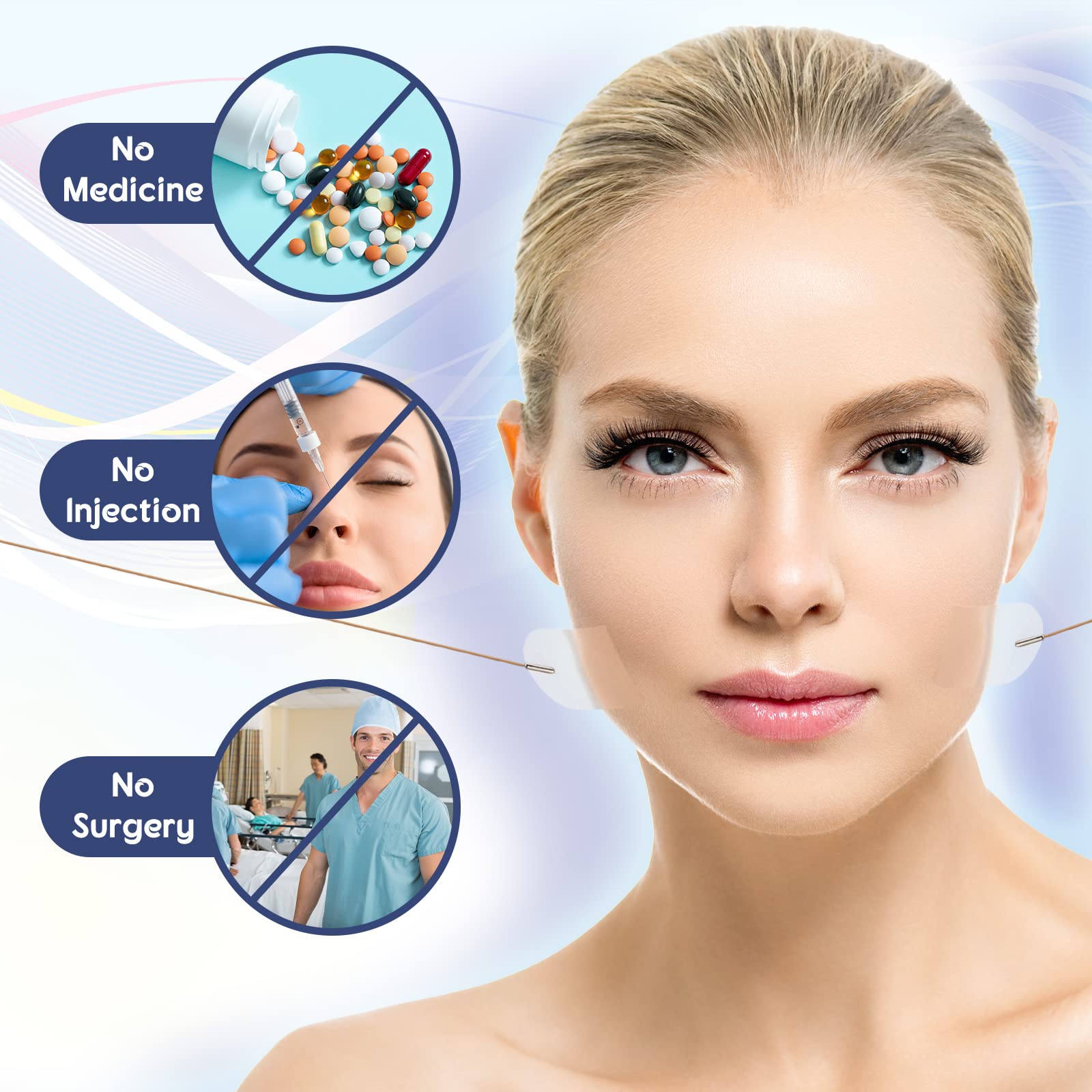 Maitys uso rápido para lifting facial, aplicación sencilla