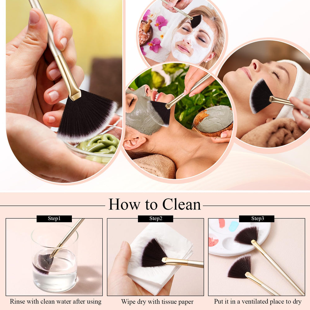 Easy to clean with warm water after makeup sessions.