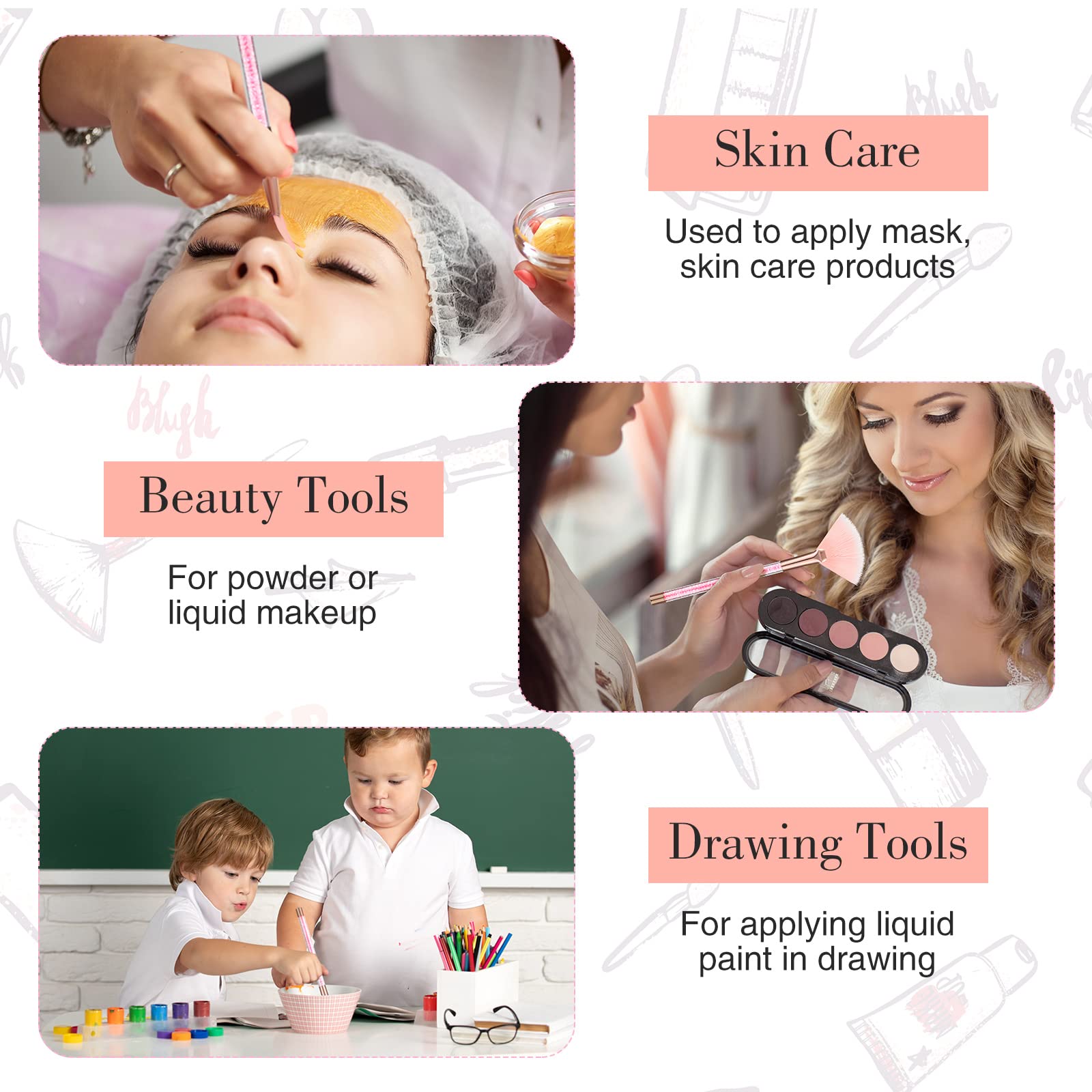 Maitys washable face brushes are easy to clean after use.