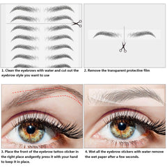 Maitys waterproof brow tattoos provide reliable adhesion for daily activities.