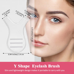 Maitys Y-shape lash brush in durable acrylic for smooth application.