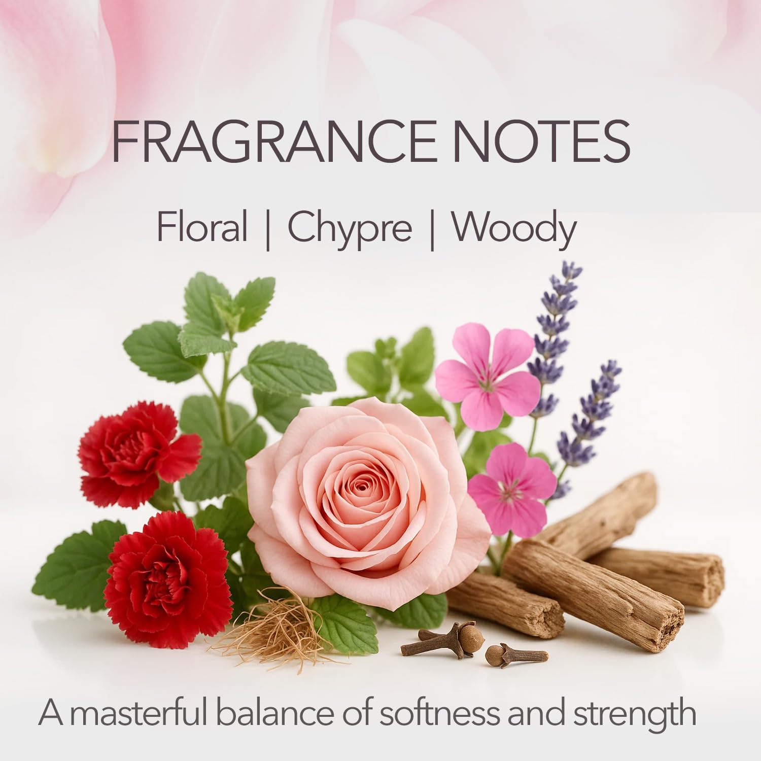 Maja Cologne base-notes amber and woods creating warmth.