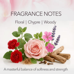 Maja Cologne base-notes amber and woods creating warmth.