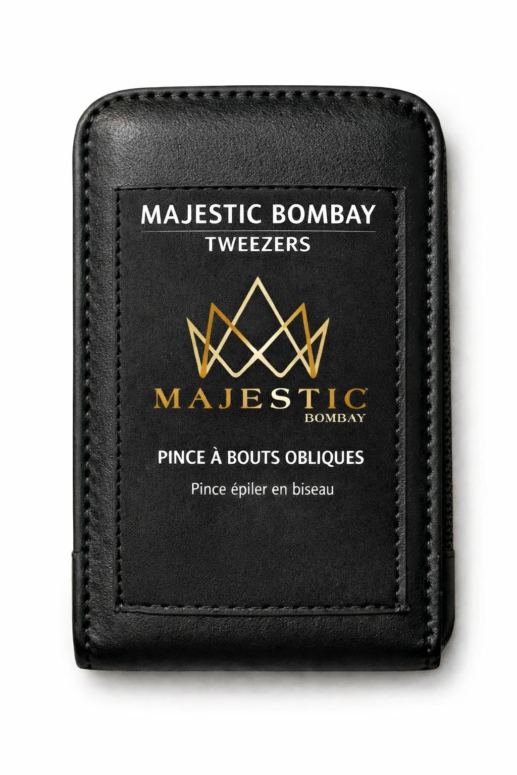 Majestic Bombay gift-ready kit includes precision tweezers for beauty and care tasks.
