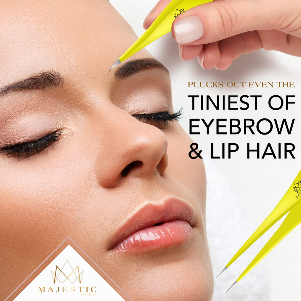 Majestic Bombay precision-tip tweezers for picking fine hairs and tiny splinters.