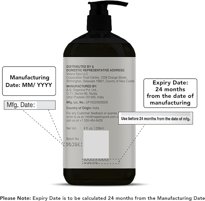 Majestic Pure aceite de albaricoque, cuidado de cabello y brillo natural.
