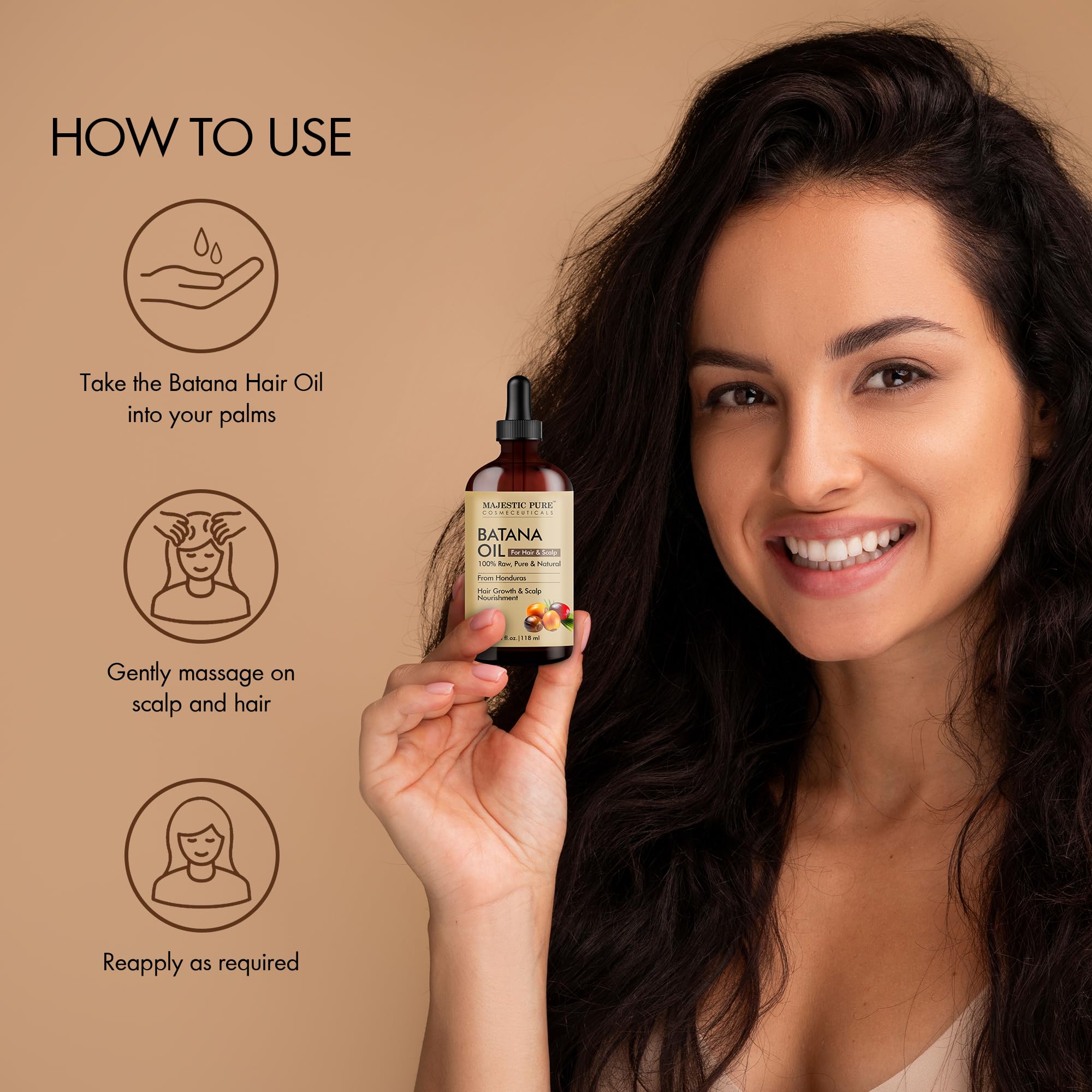 Mascarilla capilar casera con Aceite Batana para nutrición.