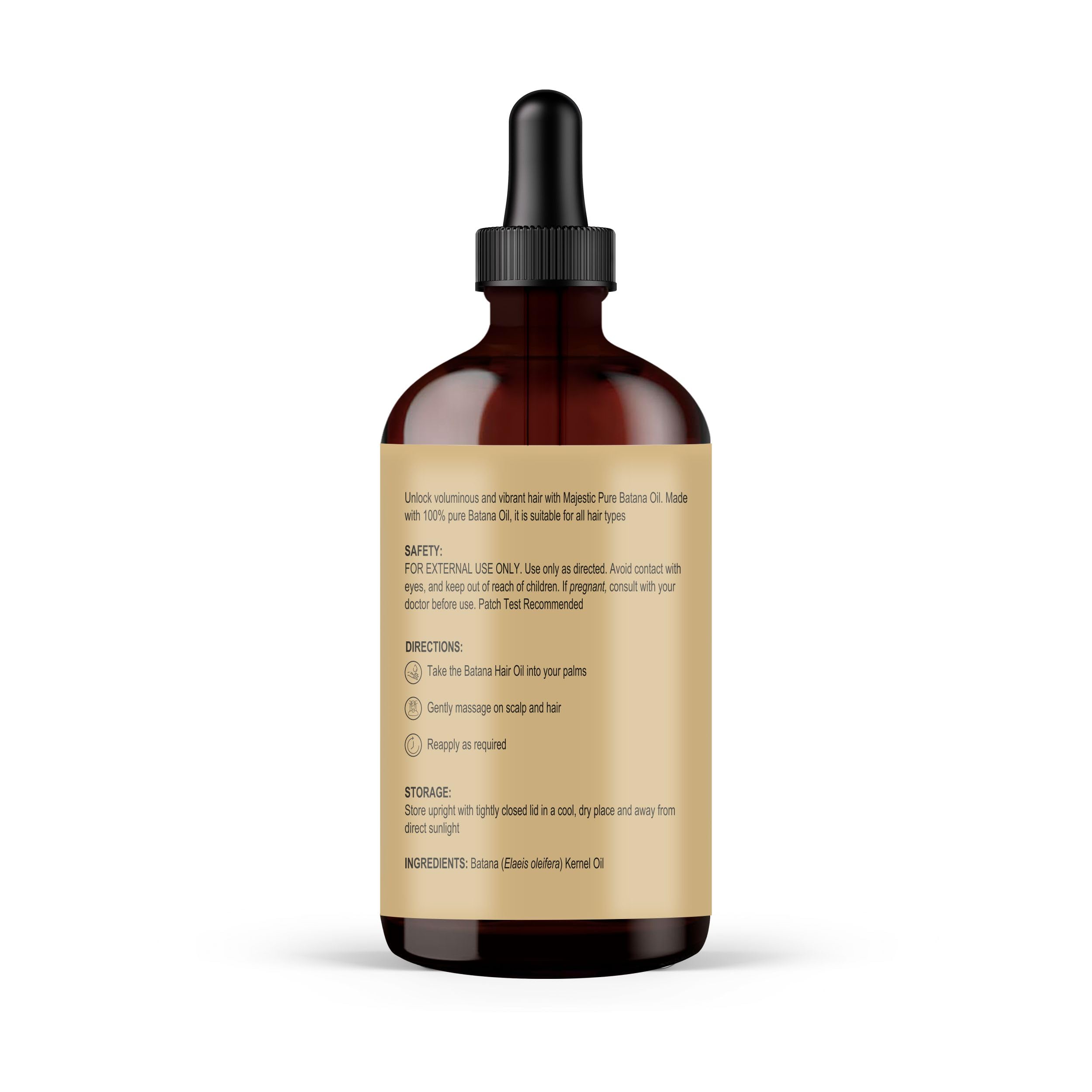 Aceite de Batana para cuero cabelludo saludable y cómodo.
