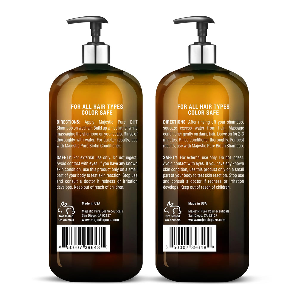 Frasco de manteca de shea Majestic Pure Biotina, hidratación que suaviza la melena.