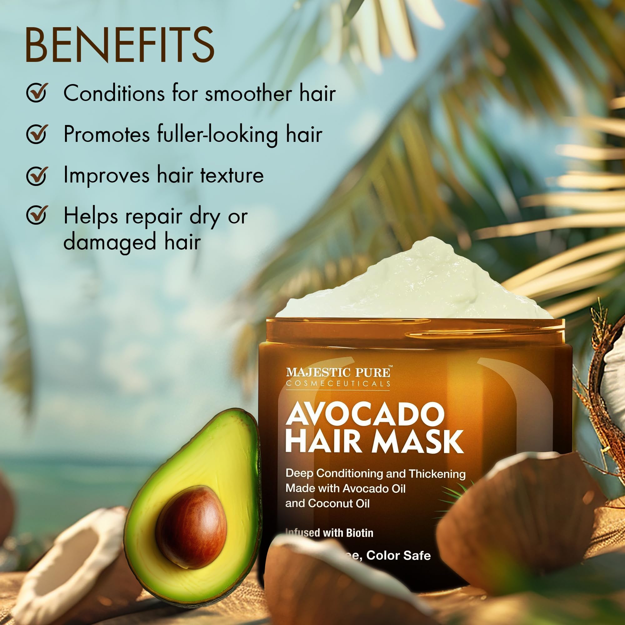 Cabello cuidado sin crueldad con Majestic Pure.