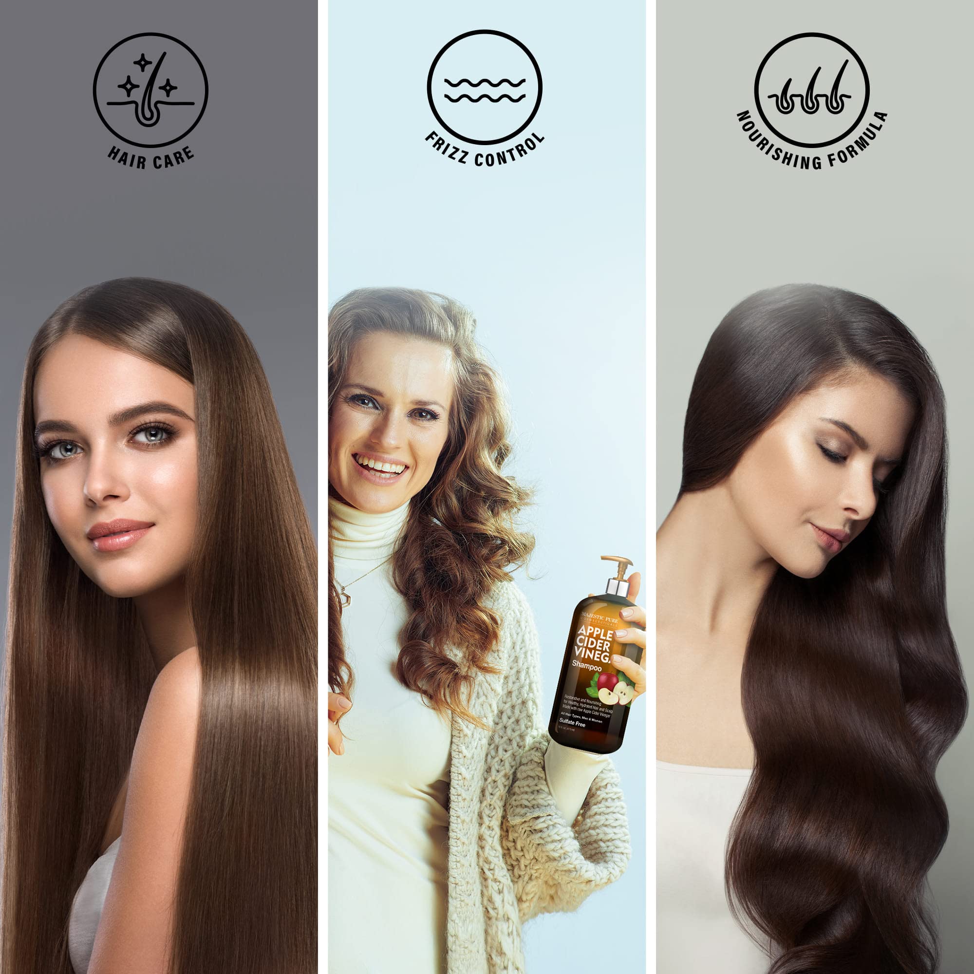 Apto para todo tipo de pelo, Majestic Pure Champú en uso diario