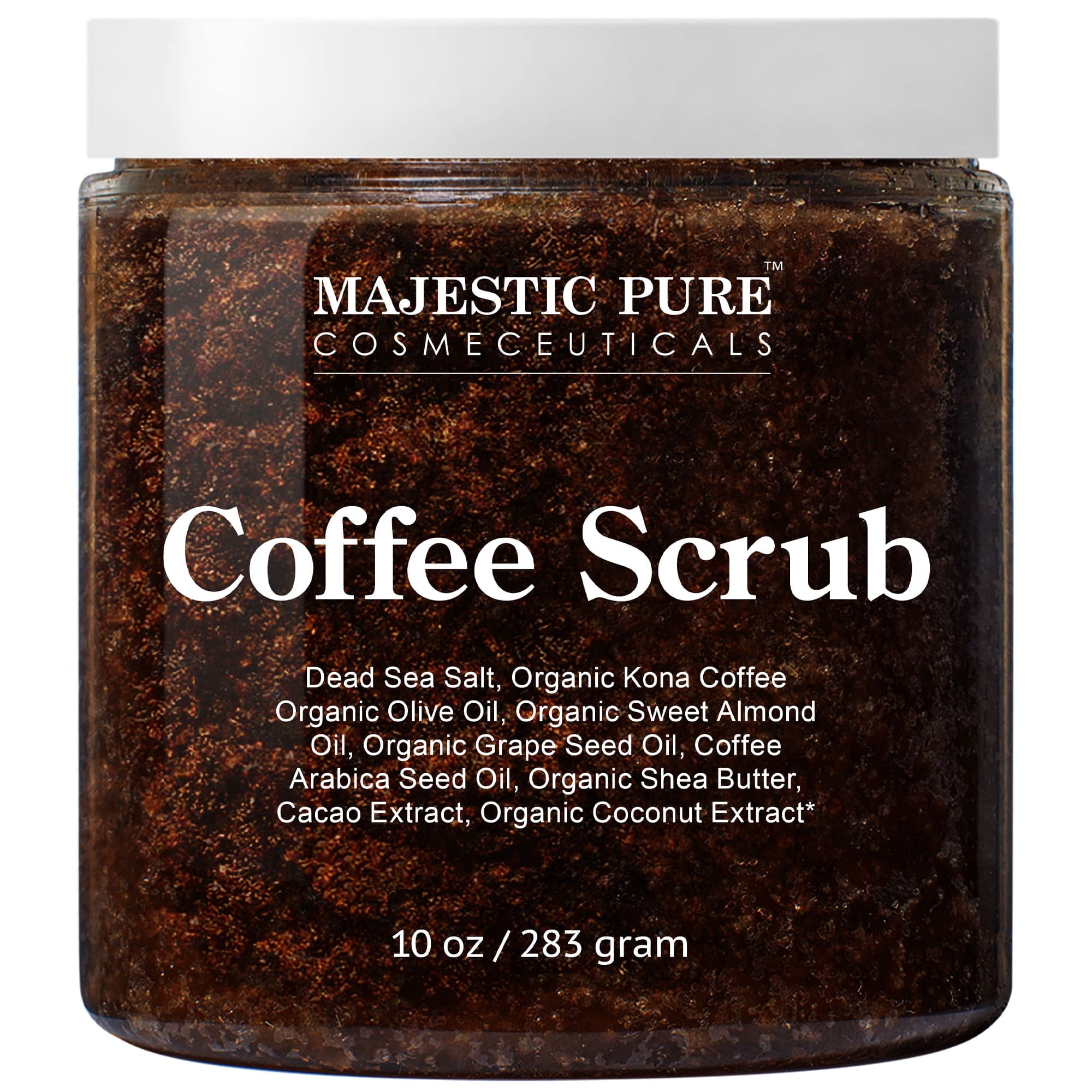 Majestic Pure Exfoliante Arabica en botella para exfoliación suave
