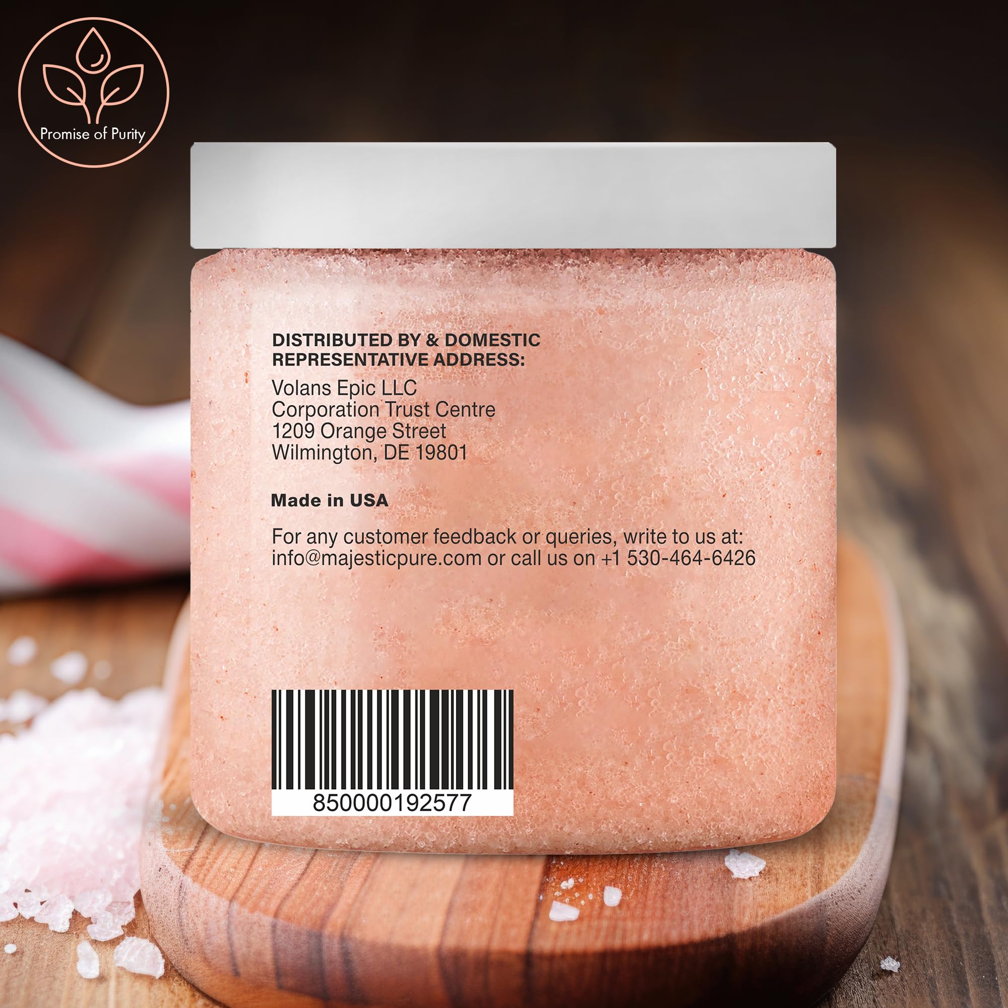 Majestic Pure Ingredientes 100% Puros y Naturales: base de cuidado seguro