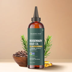 Majestic Pure romero con jojoba y ricino para brillo suave.