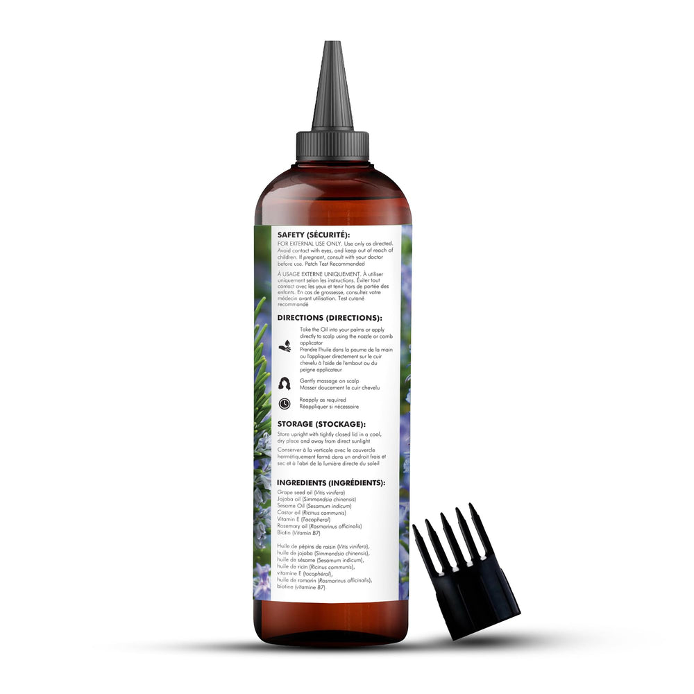 Majestic Pure Romero Aceite, uso versátil para diferentes tipos de cabello y necesidades.