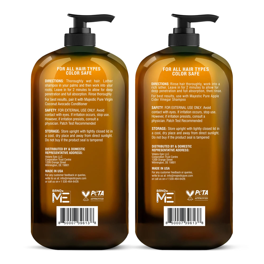 Majestic Pure Scalp balance close-up hints at itch relief and frizz control
