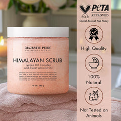 Majestic Pure Tarro Exfoliante: acceso fácil para usar la cantidad deseada