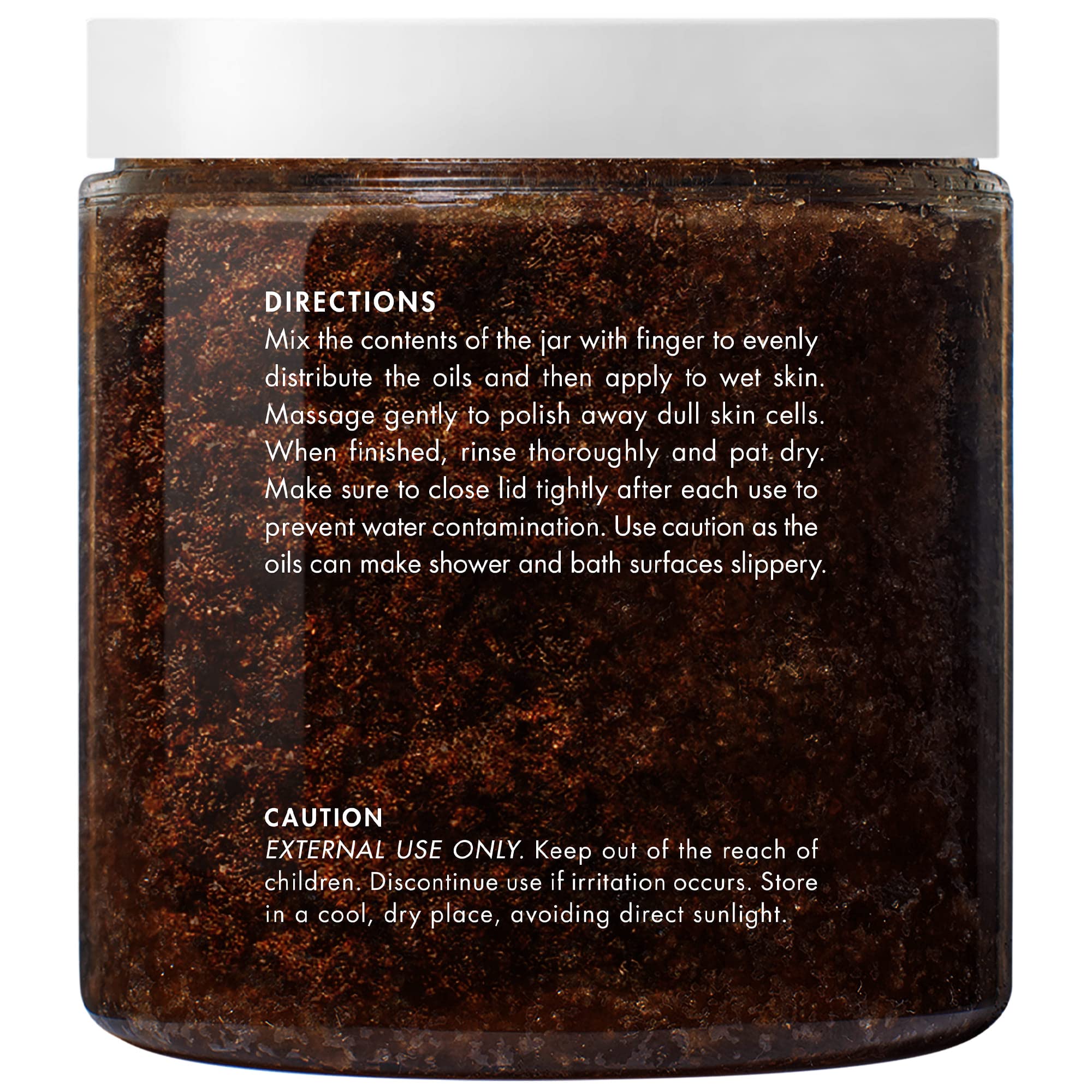 Textura de granos Arabica para exfoliar vigorosamente