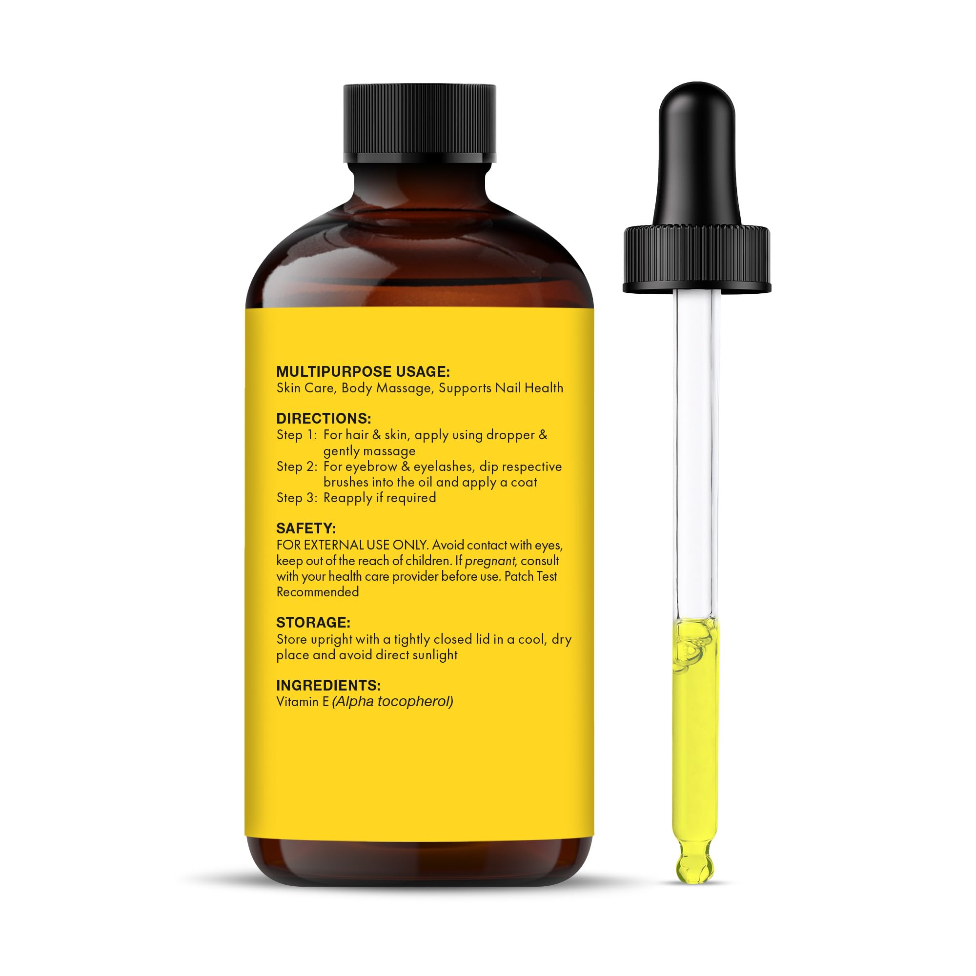 Majestic Pure Vitamina E: textura ligera que se absorbe fácilmente.