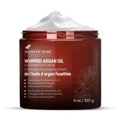 Majestic Pure crema facial en envase jarra de 8 oz para uso diario.