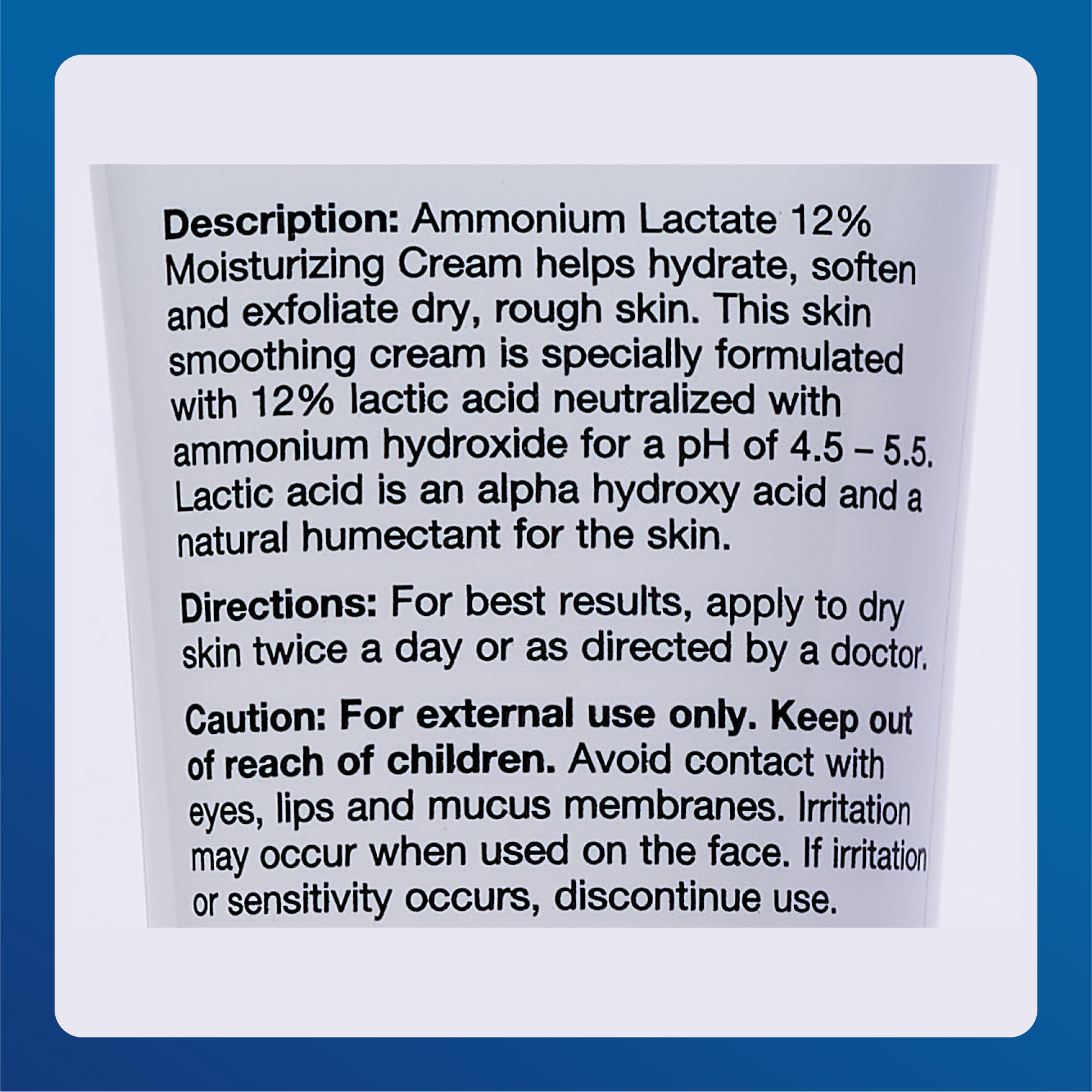 MAJOR Ammonium Lactate 12% crema, aplicación en manos muestra absorción suave