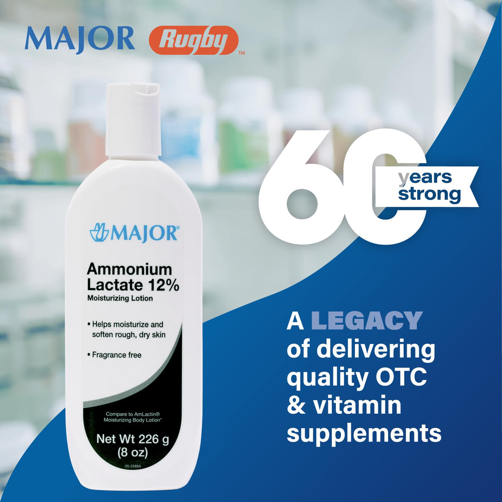 Major Ammonium Lactate 12% lotion pump dispensing for smooth application