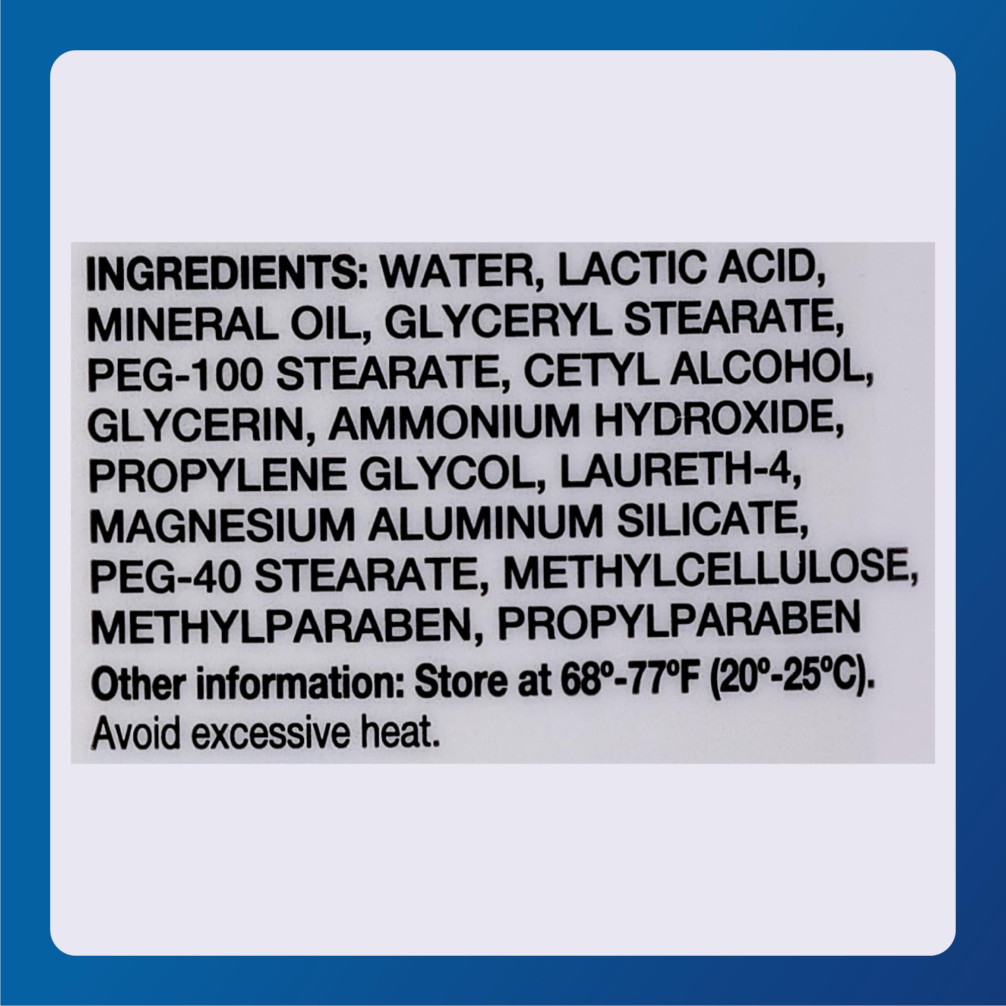Major Ammonium Lactate 12% lotion texture close-up with creamy moisturization