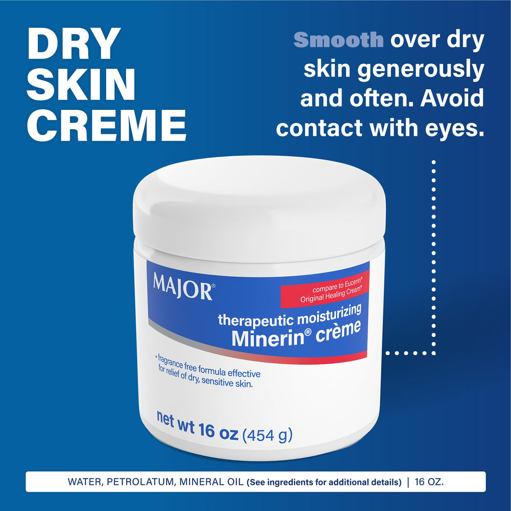 MAJOR Minerin Créme, sin fragancia, ideal para piel sensible y propensa a irritación.