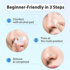 Makalong hypoallergenic stainless steel nose studs set of eight for sensitive skin.