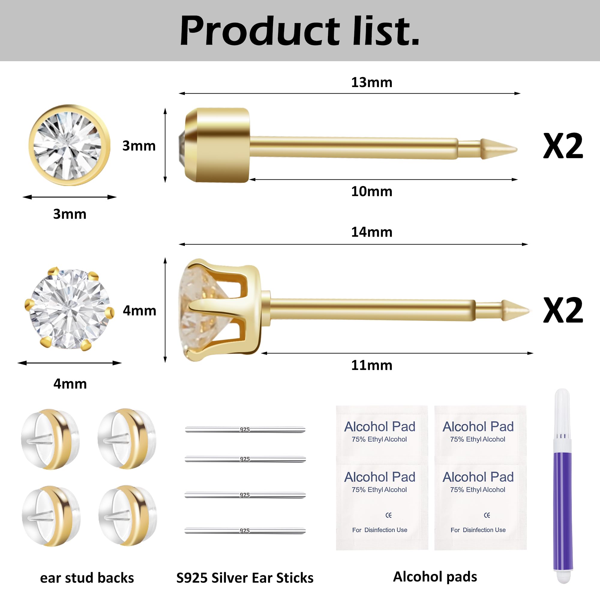 Makalong ergonomic piercing gun handle for precise at-home piercing.