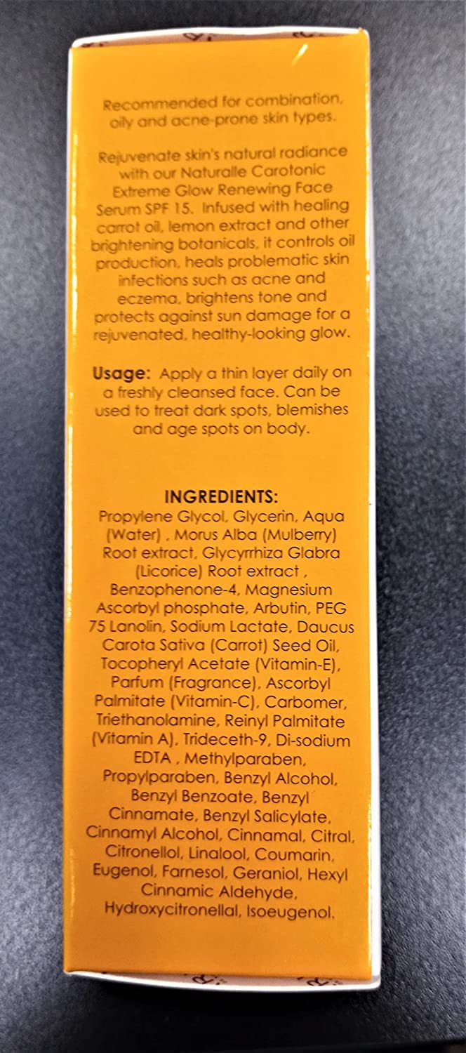 Uso diario Makari Naturalle Carotonic Extreme, mejora tono y textura con el tiempo.